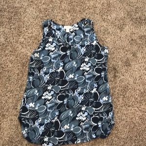 Loft Outlet blue floral tunic size M